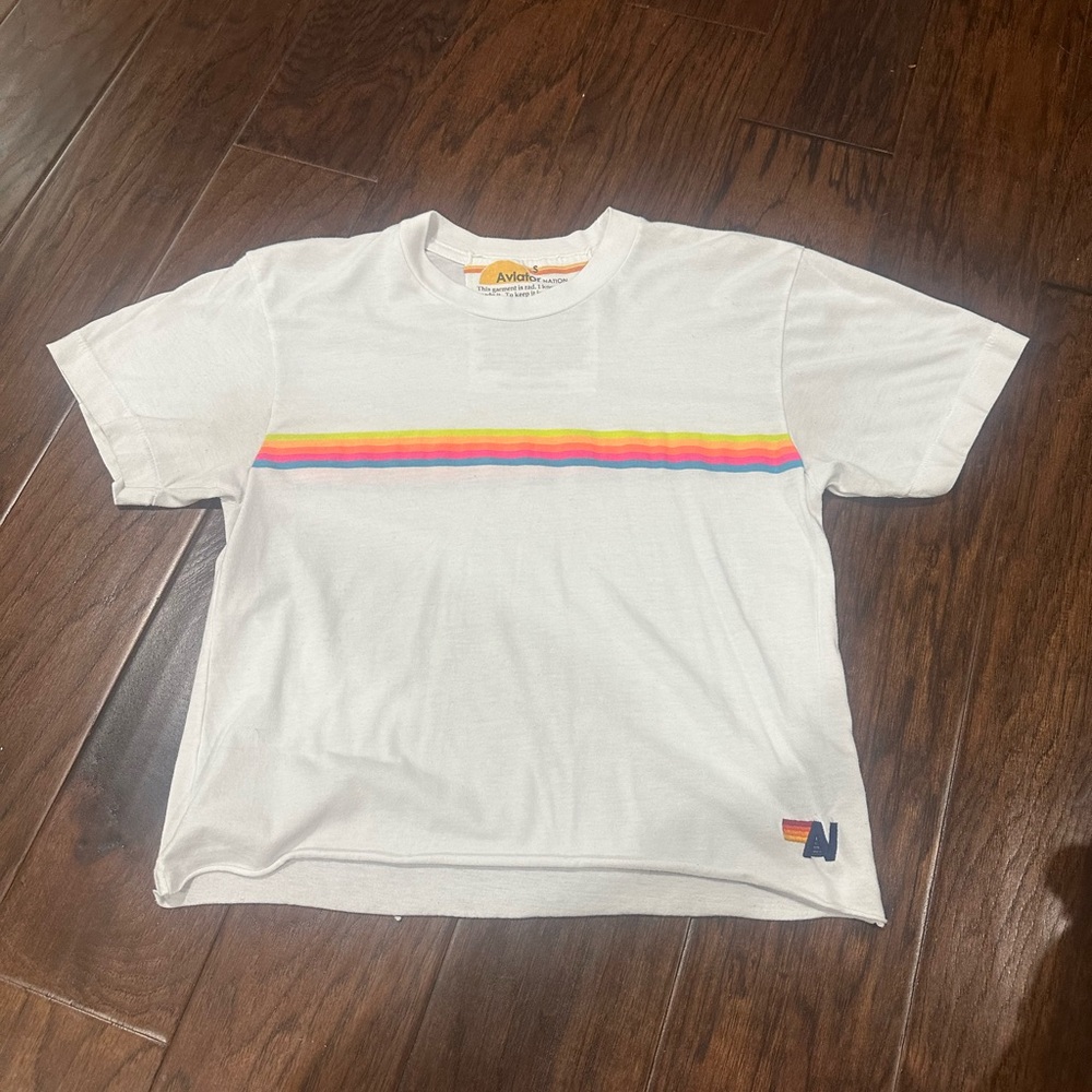 White Aviator Nation Shirt size S
